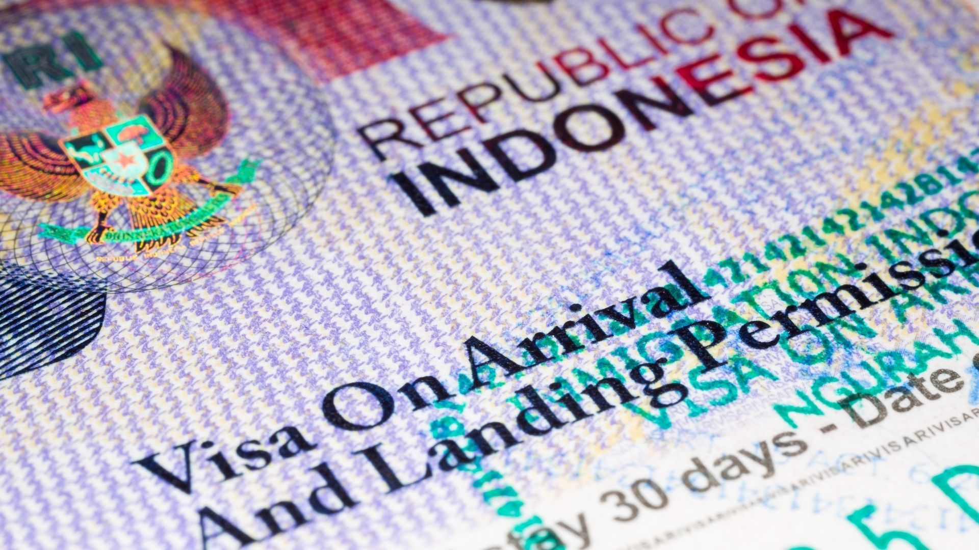 Indonesia visa types for Bali